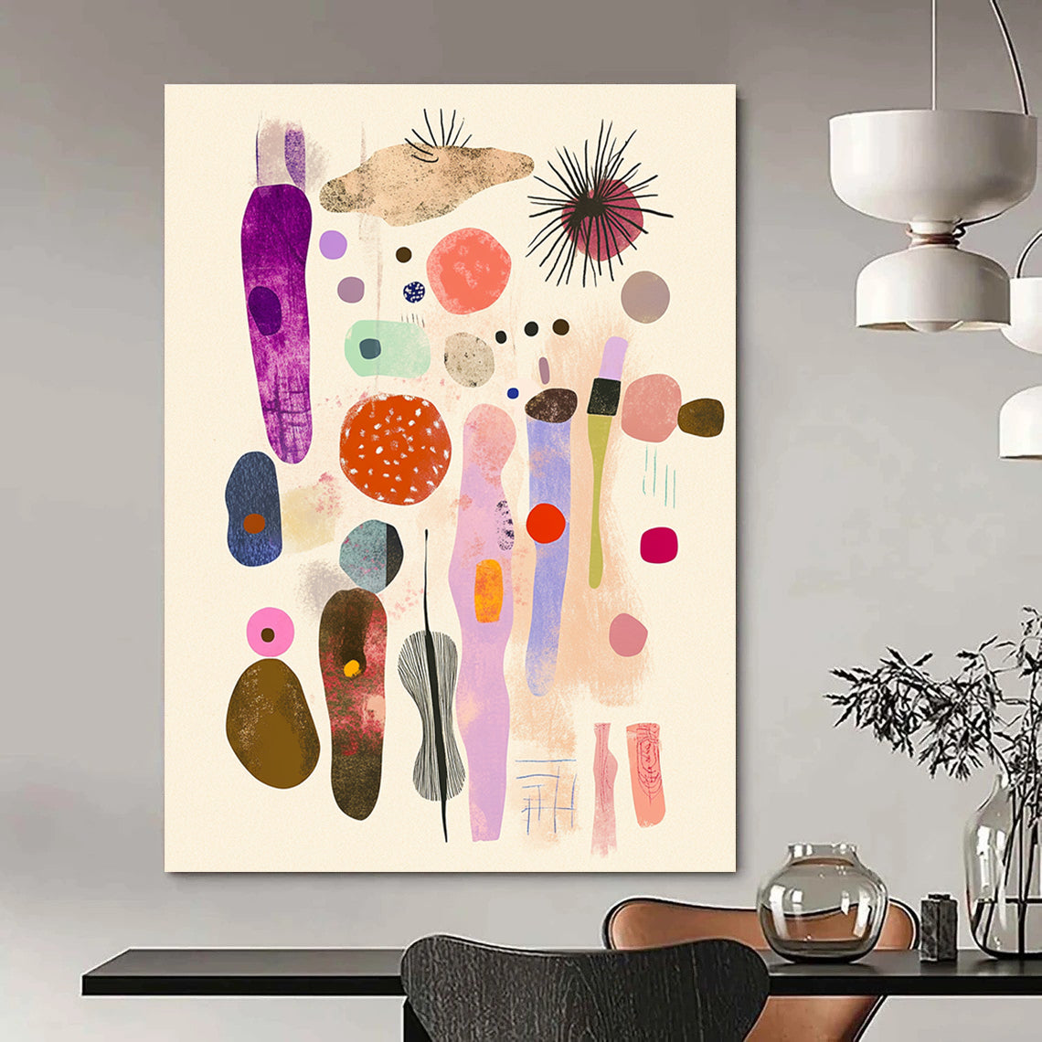 Whimsical Abstract Shapes for Quirky Home Kids’ Room & Art - Centric Community Center STSC1049