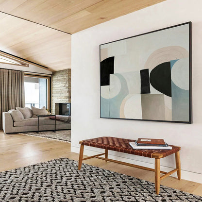 Light - Color Geometric Abstract for Scandinavian - Style Café DLZ2967