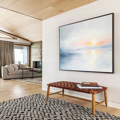 Soft Sunset Sea Art for Beachfront Bedroom & Spa Relaxation Area SC082