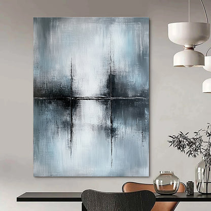 Minimalist Gray Cross Art for Office & Hallway STSC070