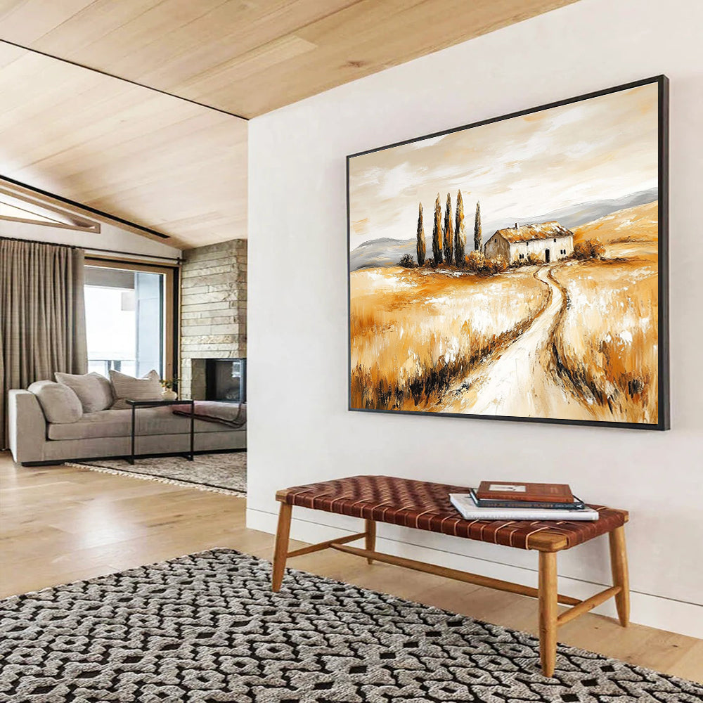 Rustic Tuscan Art: Enrich Farmhouse & Mediterranean - Style Home SC543