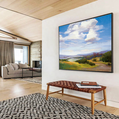 Pastoral Landscape Oil Painting for Cozy Country Kitchen DLZ2818
