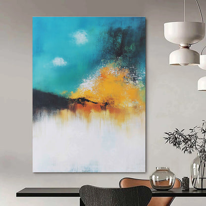 Colorful Abstract Sky and Field for Bohemian Bedroom & Creative Studio STSC643