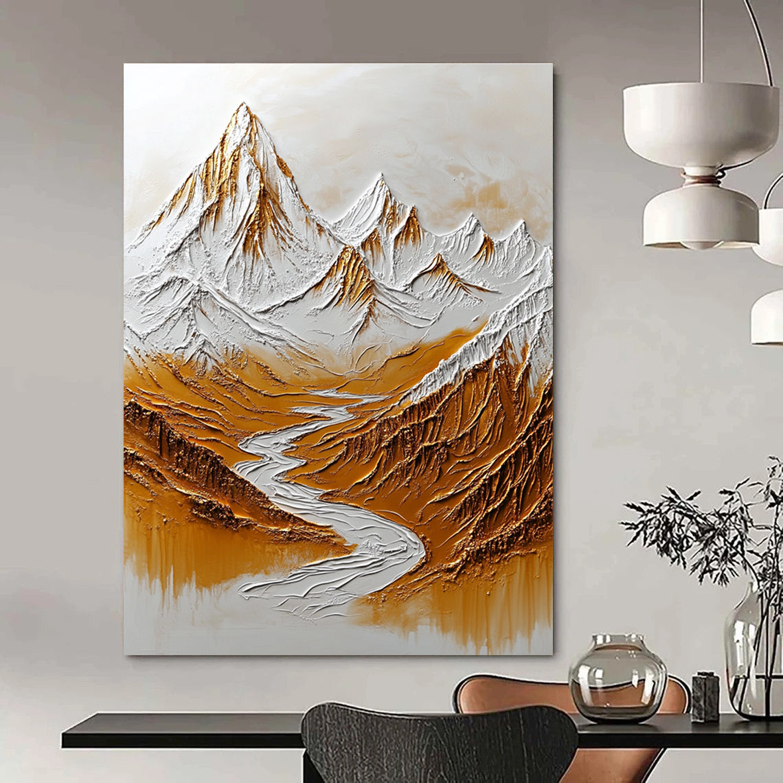 Opulent Landscape Art for Luxury Hotel Lobby & Mansion Study STSC003