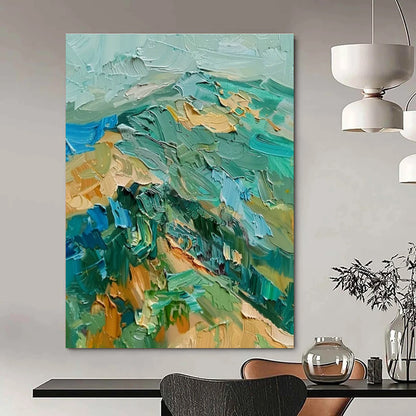 Colorful Brushstroke Landscape Art for Creative Studio & Art Festival Exhibition DLZ1803