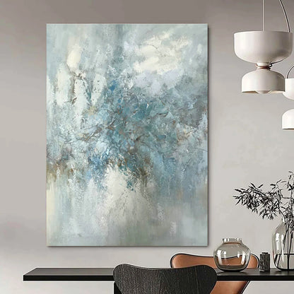 Blue - Grey Abstract Art for Living Room & Bedroom DLZ0475