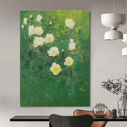 Yellow Roses on Green for Garden - Inspired Café & Cottage Bedroom STSC1152