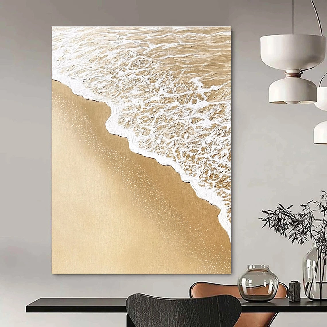 Serene Beach Foam for Coastal Home Bedroom & Relaxing Wellness Retreat STSC952