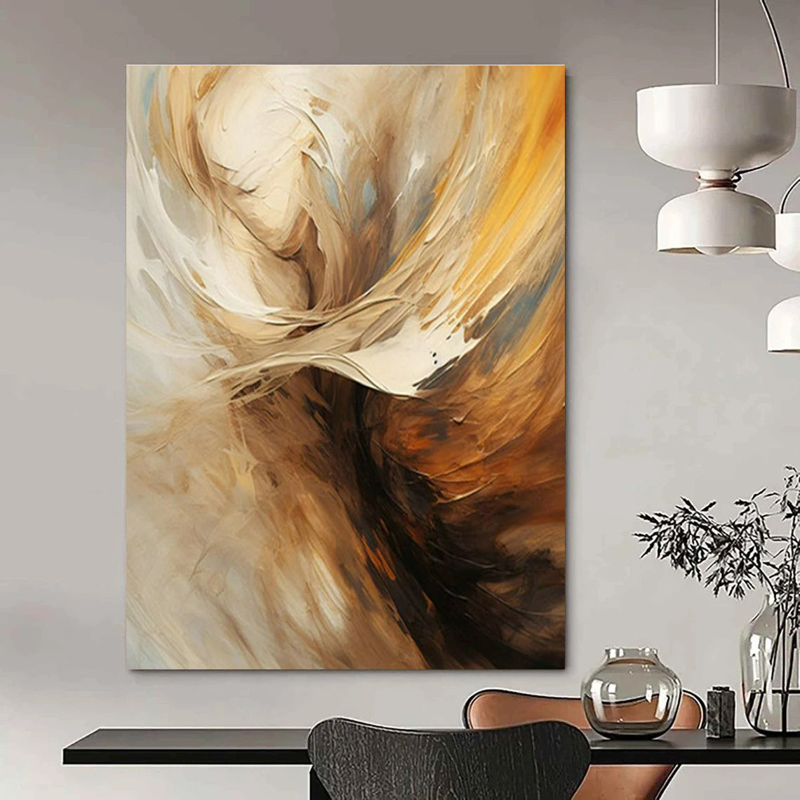 Abstract Figure Art for Art Gallery Exhibition & Bohemian Home Bedroom DLZ1701