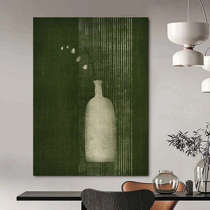 Delicate Floral Vase Art for Vintage - Inspired Bedroom & Garden - Themed Café DLZ1384