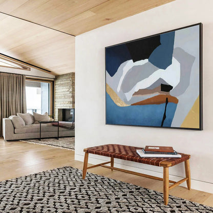 Geometric Abstract Art for Modern Apartment Hallways DLZ2557