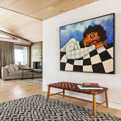 Peaceful Nap Art for Home Office Break Area & Wellness Retreat SC402