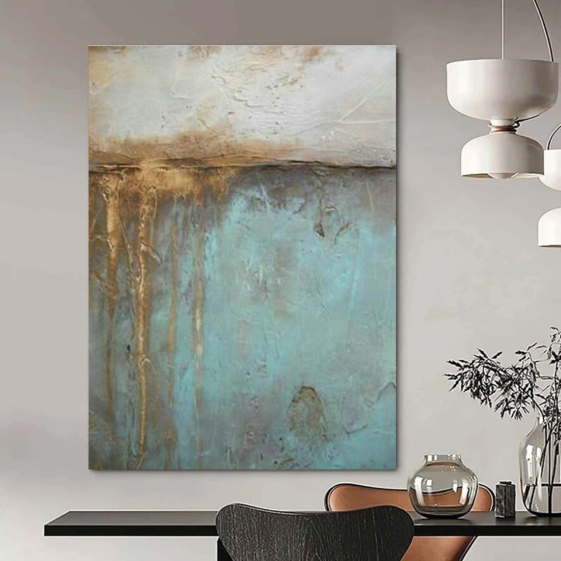 Rustic Textured Art for Farmhouse Kitchen & Industrial Loft DLZ1473