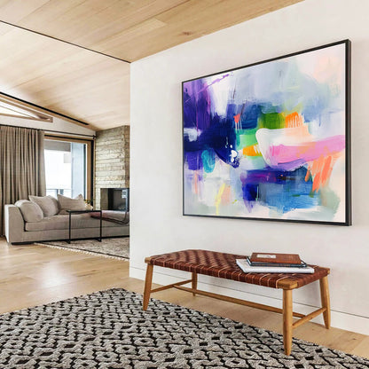 Colorful Abstract Fusion Art for Creative Studio & Trendy Gallery SC342