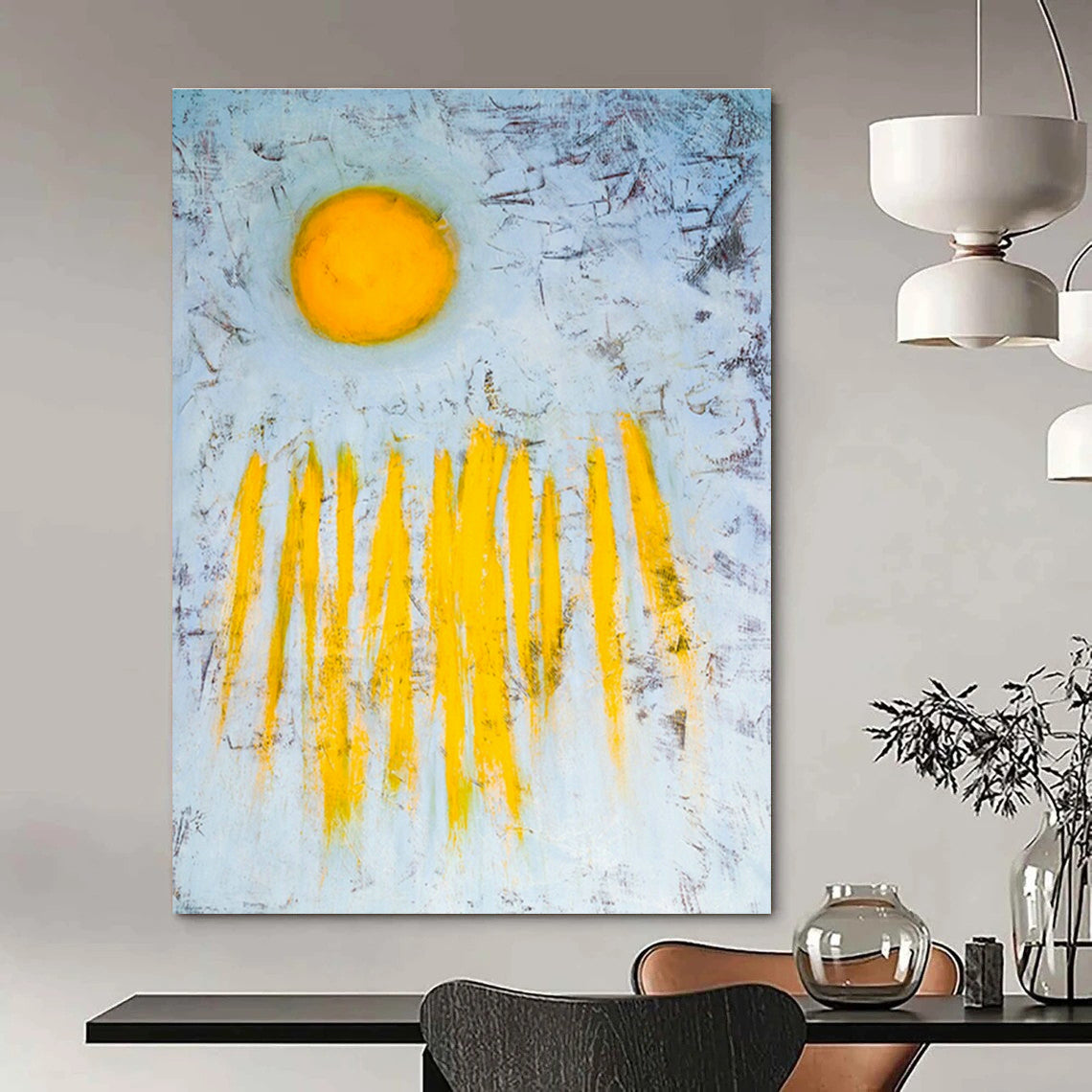 Abstract Sun Art for Beach House & Home Patio DLZ1096
