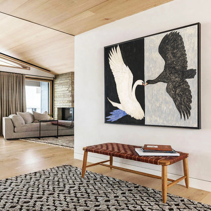 Symbolic Bird Art for Modern Art Gallery & Philosophy Library SC558