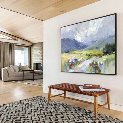 Impressionistic Valley Art for Nature Lover’s Bedroom & Countryside Retreat Lounge SC473