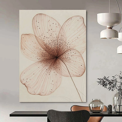 Delicate Flower Drawing for Elegant Bathroom & Botanical Study STSC1197