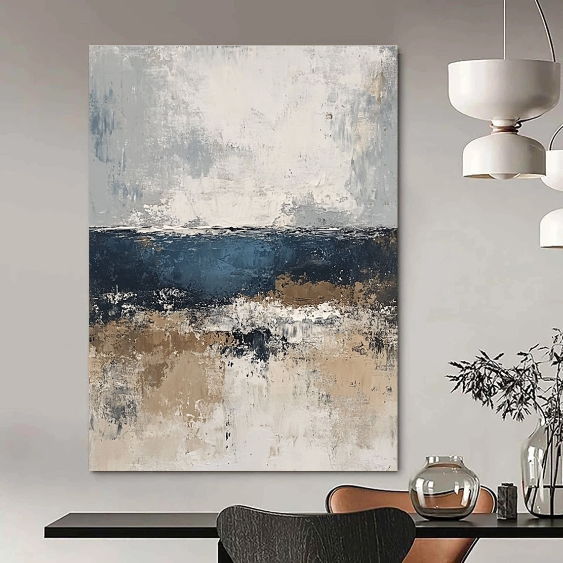 Textured Coastal Abstract for Beachfront Villa & Art Gallery Café STSC343
