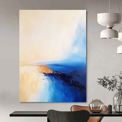 Minimalist Sea Abstract for Scandinavian - Style Home & Serene Meditation Room STSC599