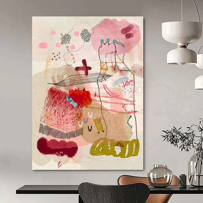 Figure Collage Art for Eclectic Home Living Room Galleries DLZ0165