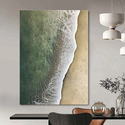 Aerial Beach Shoreline for Modern Beach House & Travel - Themed Café STSC1159