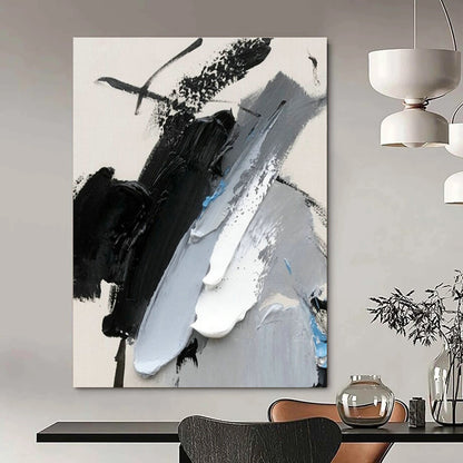 Gray - Blue Abstract Art for Coastal Home Balcony & Nautical - Themed Restaurant DLZ1658