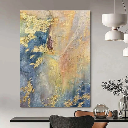 Gold - Blue Gradient Abstract for Coastal Penthouse & Art Deco Rooftop Bar DLZ0909
