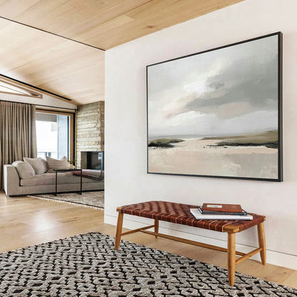 Light - Toned Coastal Abstract Art for Beach House Hallways DLZ2627