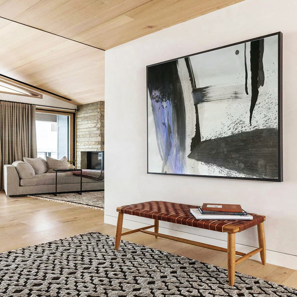 Ink Wash Abstract Art for Zen - Inspired Home Study Nooks DLZ3236
