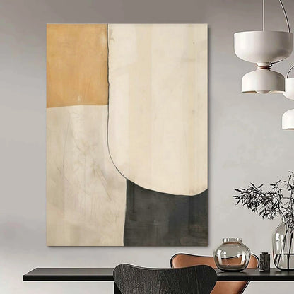 Repeated Geometric Patchwork Abstract Art for Minimalist Bedroom & Modern Art Exhibition DLZ1949