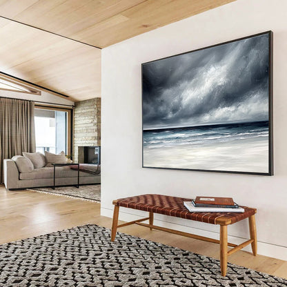 Dramatic Stormy Sea Art for Coastal Cottage & Moody Restaurant SC163