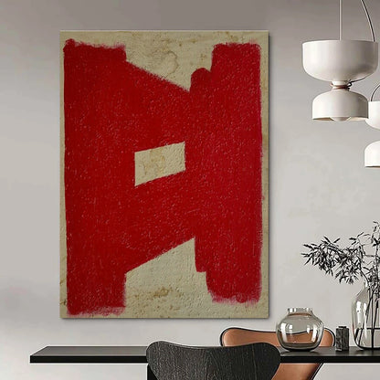 Red - Patterned Abstract Art for Contemporary Home & Bold Art Café DLZ1889