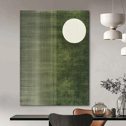 Green and White Geometric for Contemporary Office & Nature - Inspired Lounge STSC1251