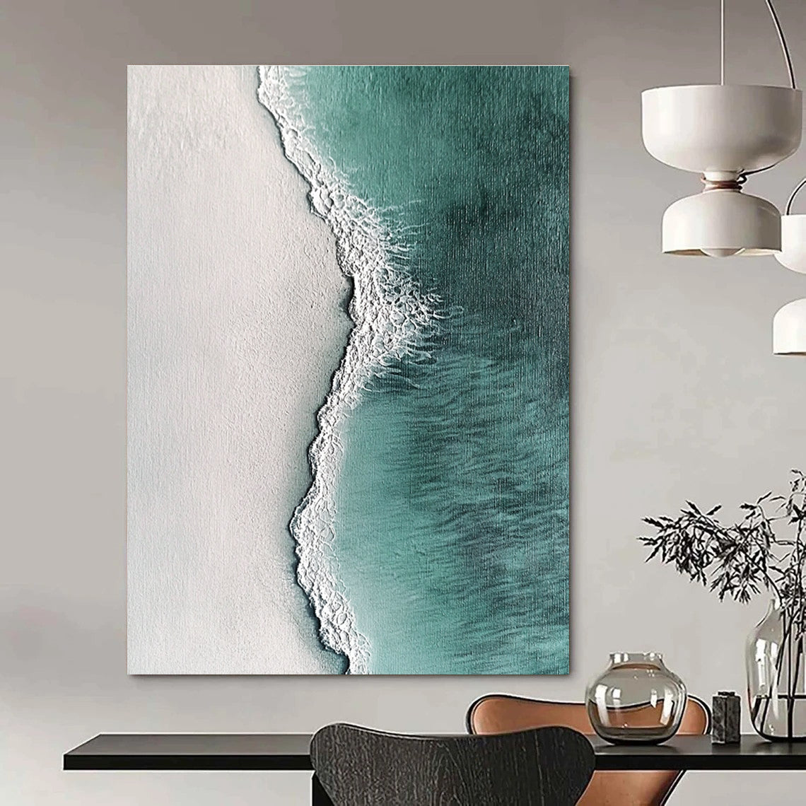 Aerial View of Turquoise Beach for Nautical - Themed Bedroom & Beachfront Café STSC532