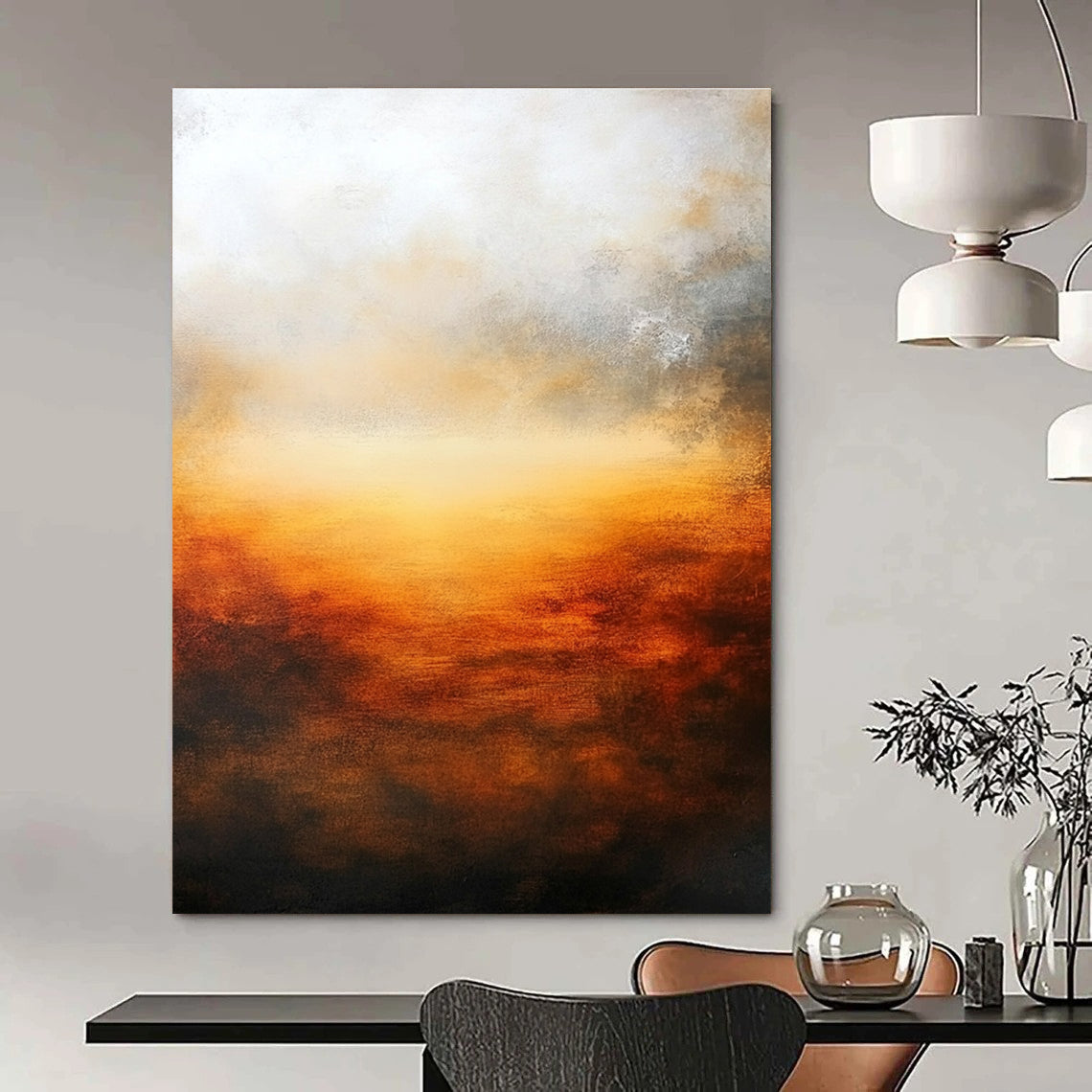 Abstract Sunset for Coastal - Themed Home & Relaxing Spa STSC585