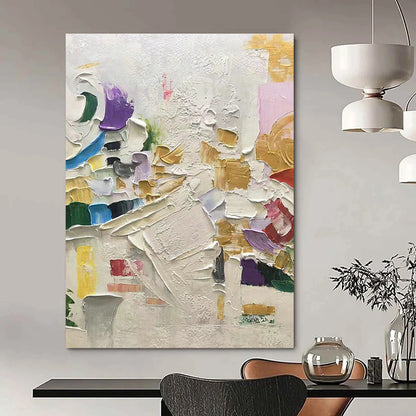 Colorful Thick - Paint Art for Bohemian Café & Creative Studio DLZ1042