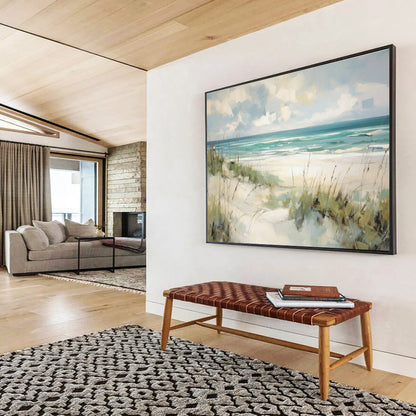 Beach Oil Painting for Coastal Home Dining Areas DLZ2555