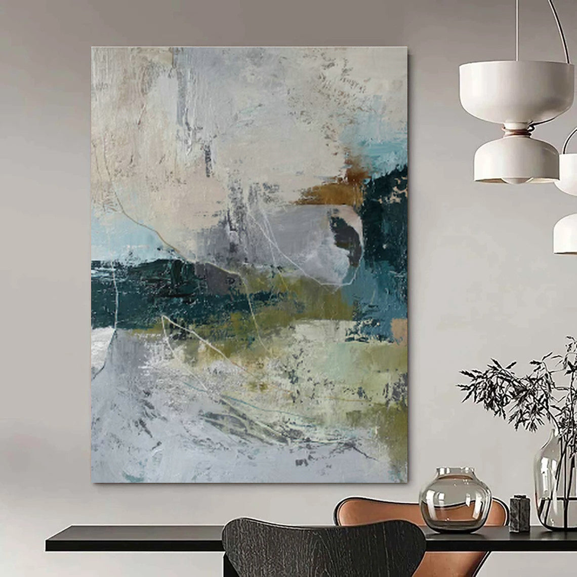 Subtle Color - Block Abstract Art for Bedroom & Office DLZ0399