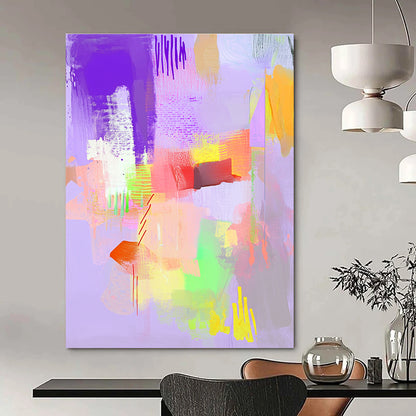 Pastel Abstract Shapes for Bohemian - Style Bedroom & Calming Meditation Space STSC545
