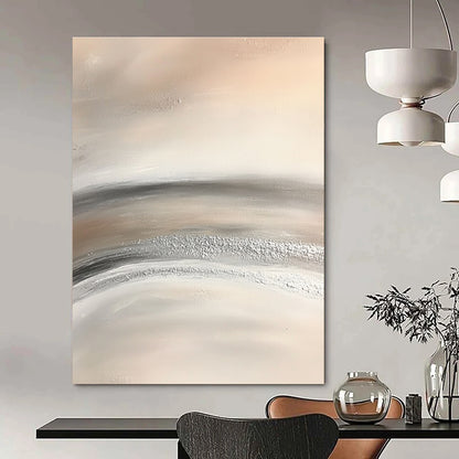 Monochrome Textured Waves for Industrial - Style Loft & Abstract Art Exhibition STSC949