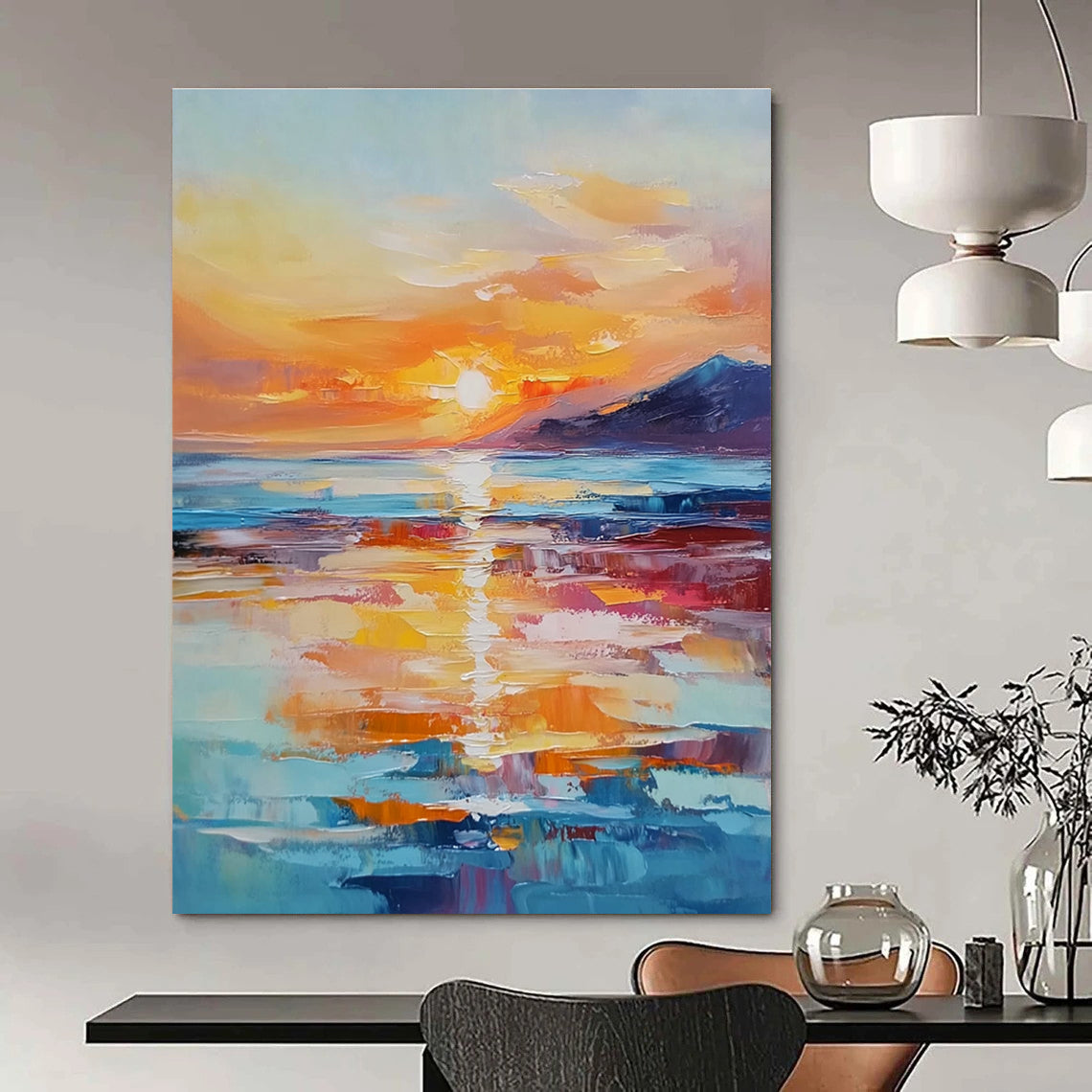 Sea Sunset 2 for Romantic Bedroom & Ocean - Themed Art Studio STSC894