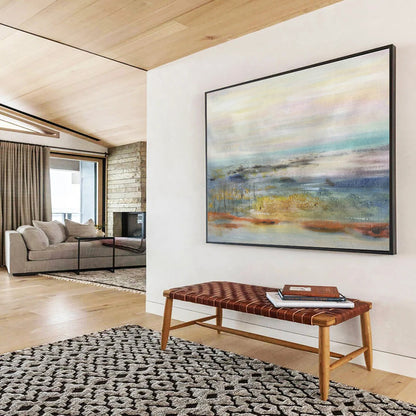 Soft - Color Abstract Seascape for Coastal Home Relaxation Zones DLZ2684