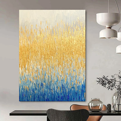 Golden - Blue Grass Abstract for Coastal Home & Luxury Spa STSC291