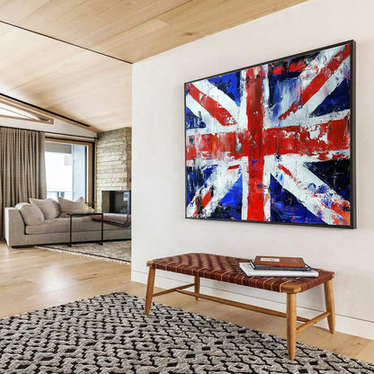 Abstract Union Jack Art for British Pub & Retro - Style Café SC200