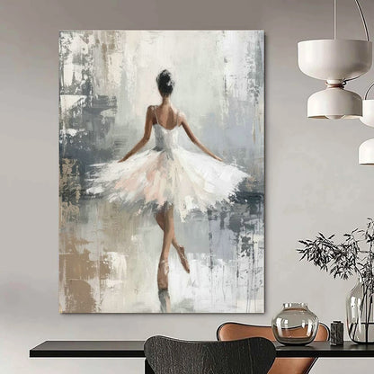 Elegant Ballet Dancer Art for Dance Studio & Feminine Bedroom DLZ1963