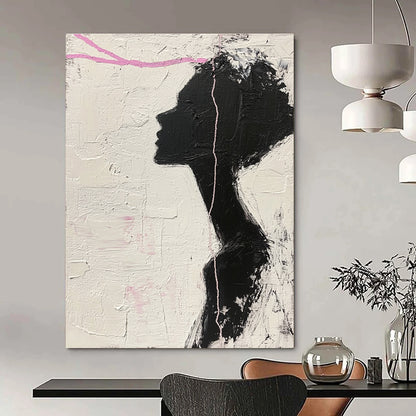 Black Female Silhouette Art for Feminist Space & Art - Themed Café STSC1091