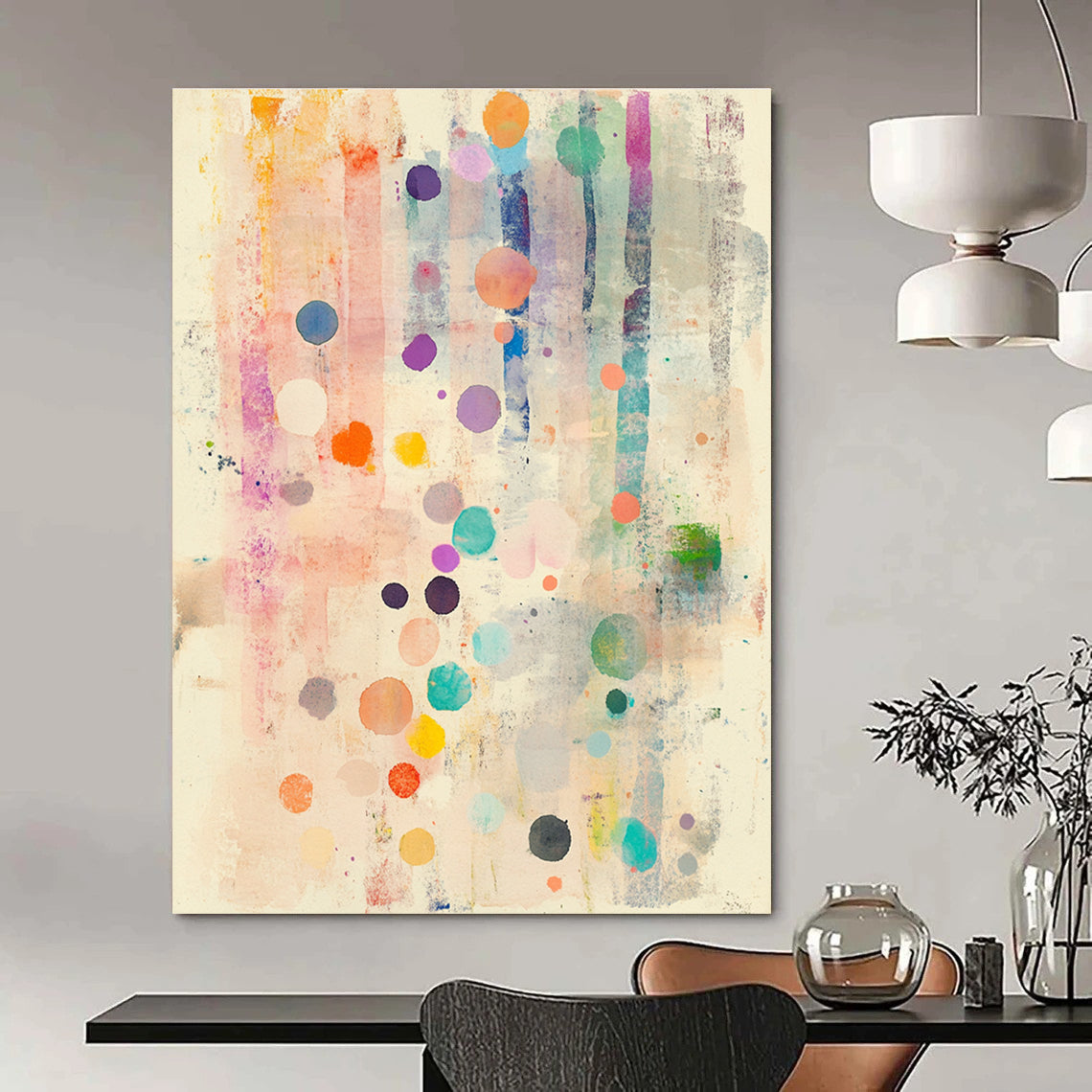 Colorful Dots and Stripes for Playful Kids’ Playroom & Art - Inspired Café STSC1203