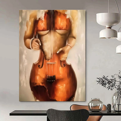 Cello Figure Art for Concert Hall & Music Lover’s Bedroom DLZ2348