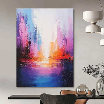 Colorful Abstract City Sunset for Creative Workplace & Art - Loving Lounge STSC264